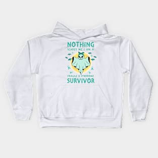 Fragile X Syndrome Awareness - boo ghost halloween Kids Hoodie